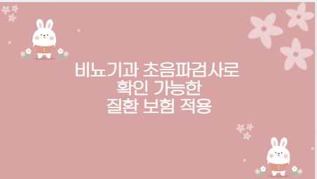 비뇨기과 초음파검사로 확인 가능한 질환 보험 적용