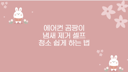 에어컨 곰팡이 냄새 제거 셀프 청소 쉽게 하는 법