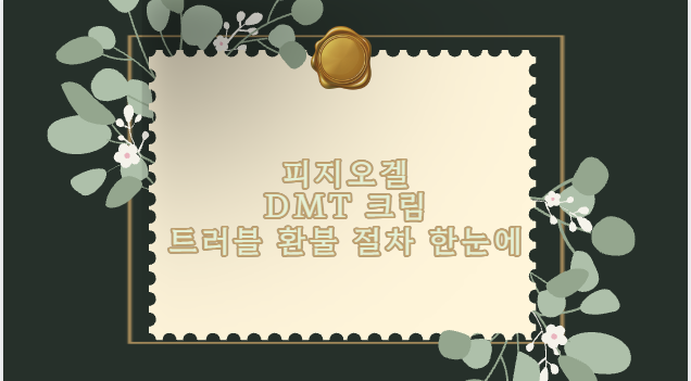 피지오겔 DMT 크림 트러블 환불 절차 한눈에