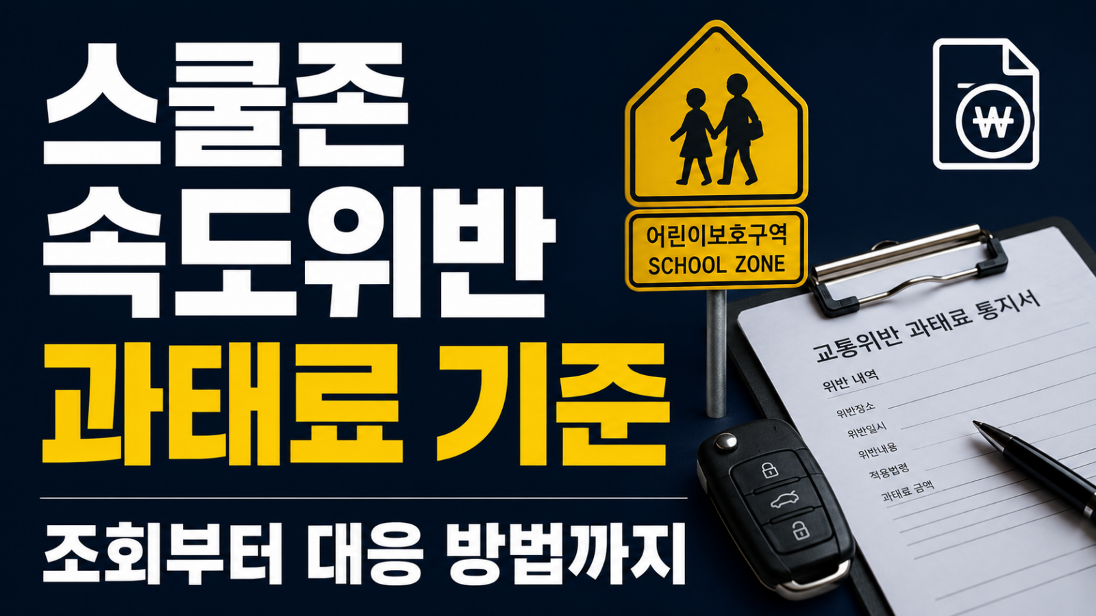 스쿨존 속도위반 과태료 자료 검토