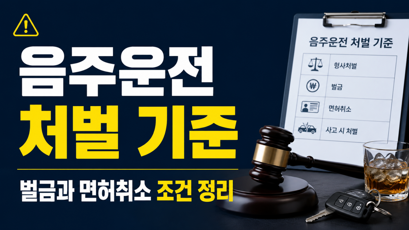 음주운전 처벌 기준 서류 검토 장면