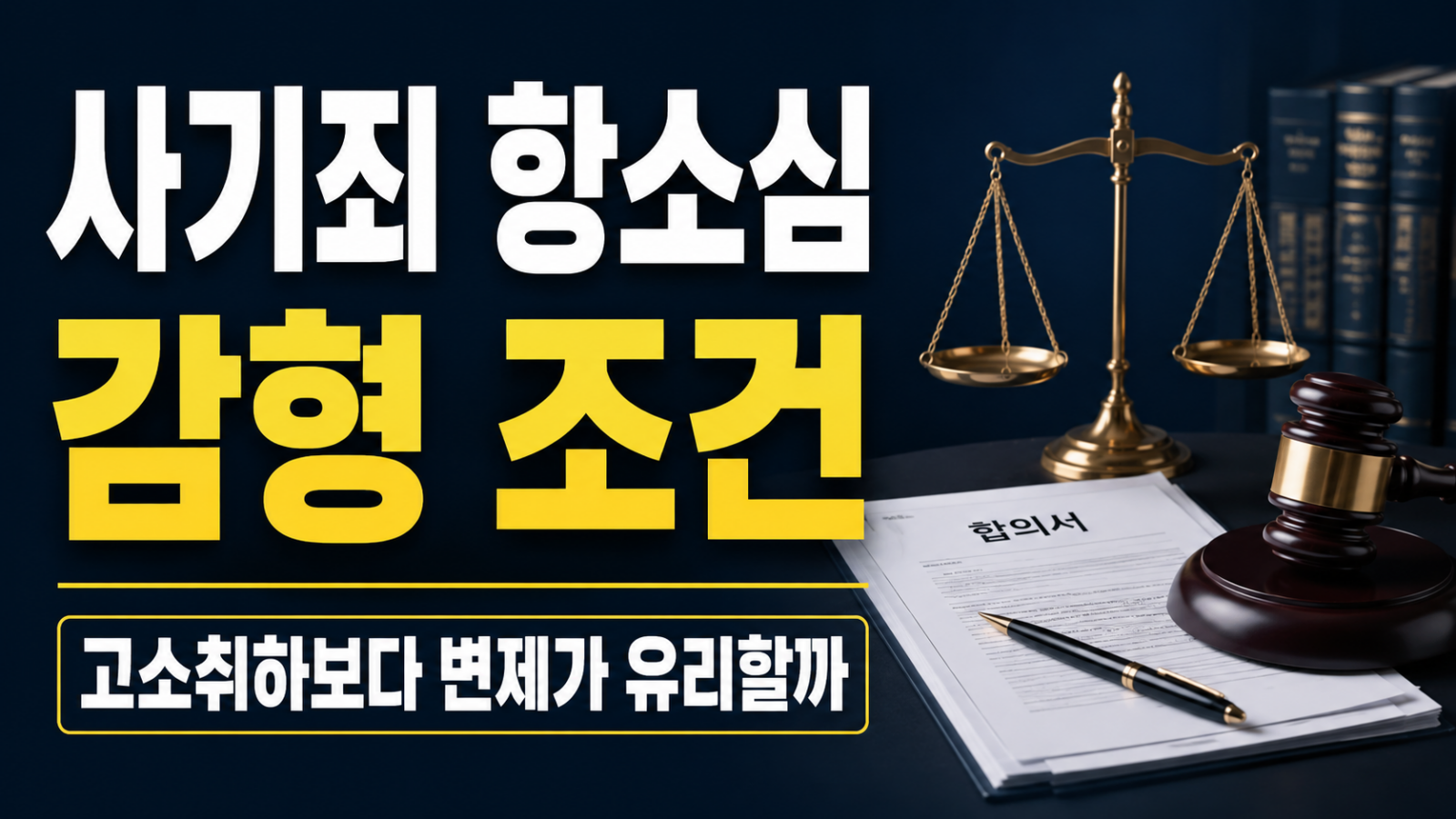 사기죄 항소심 감형 조건 비교 판단