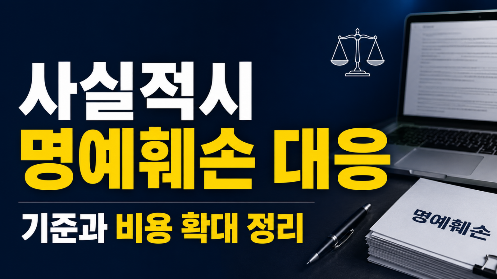 사실적시 명예훼손 대응 자료 정리