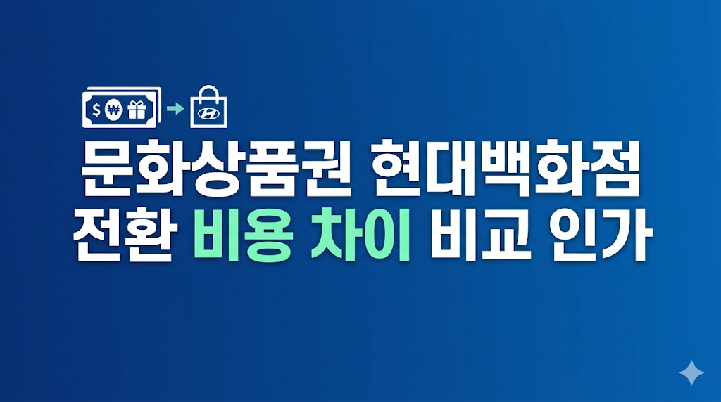문화상품권 현대백화점 전환 결제 흐름 화면
