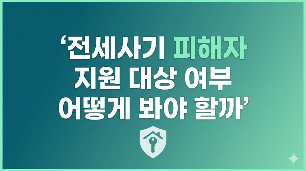 전세사기 피해자 지원 항목을 살피는 모습
