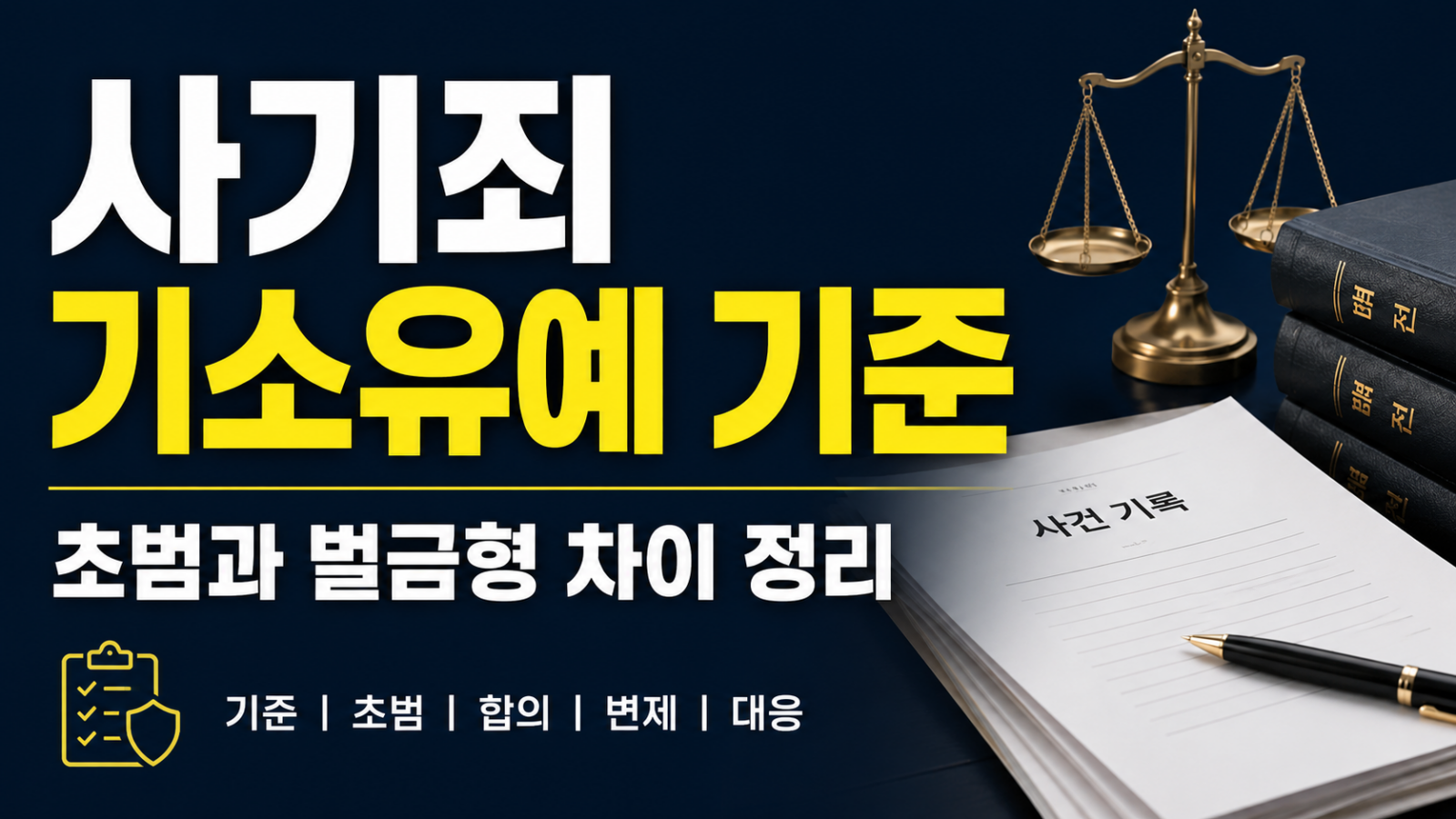 사기죄 기소유예 기준 비교 판단 장면
